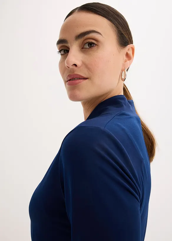 Topp med elegant krage, bonprix