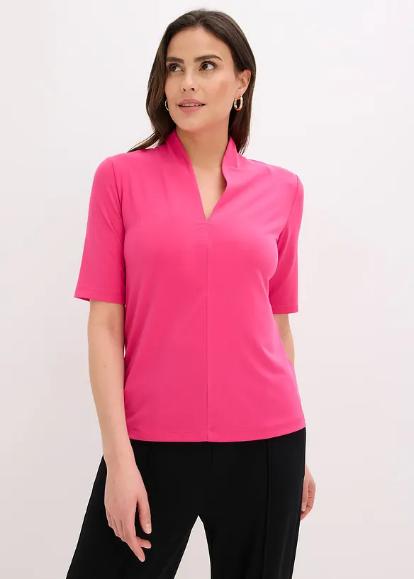 Topp med elegant krage, bonprix