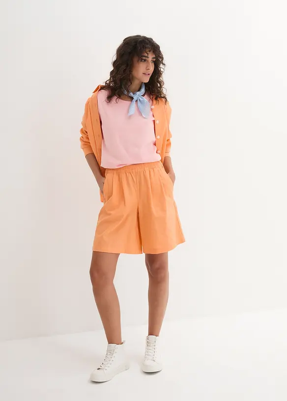 Topp med rund hals (5-pack), bonprix