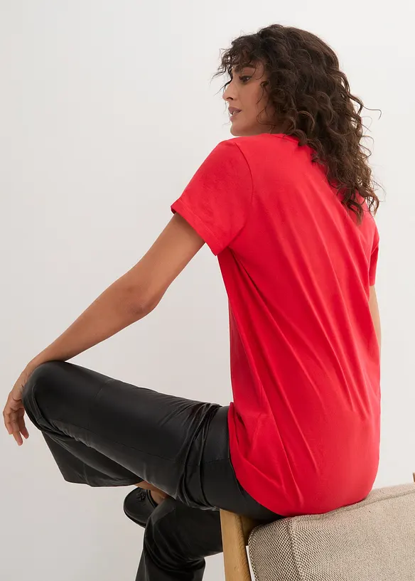 Topp med rund hals (5-pack), bonprix