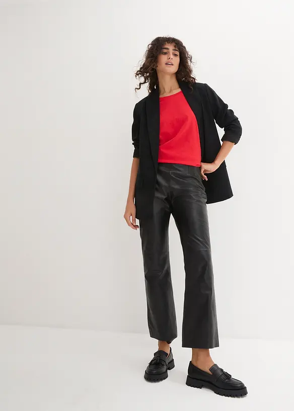 Topp med rund hals (5-pack), bonprix