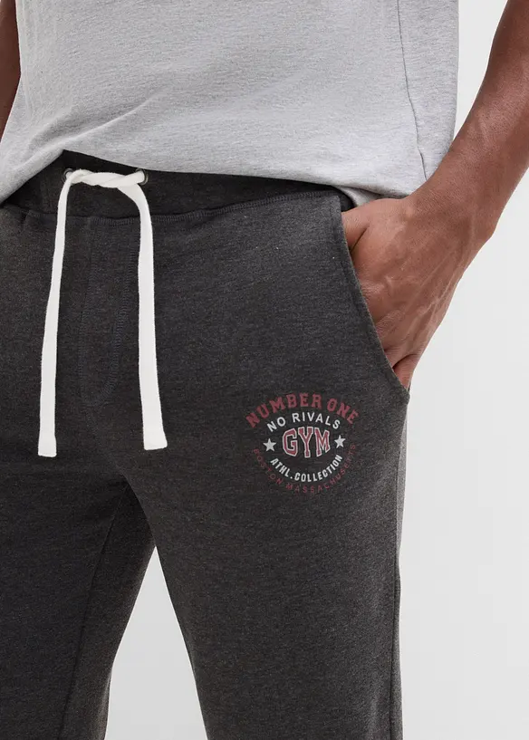 Joggebukse med t&oslash;ffe detaljer, bonprix
