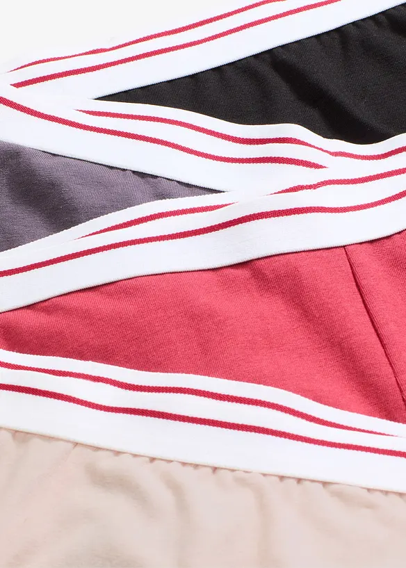 Boksertruse med ben og bomull (4-pack), bonprix