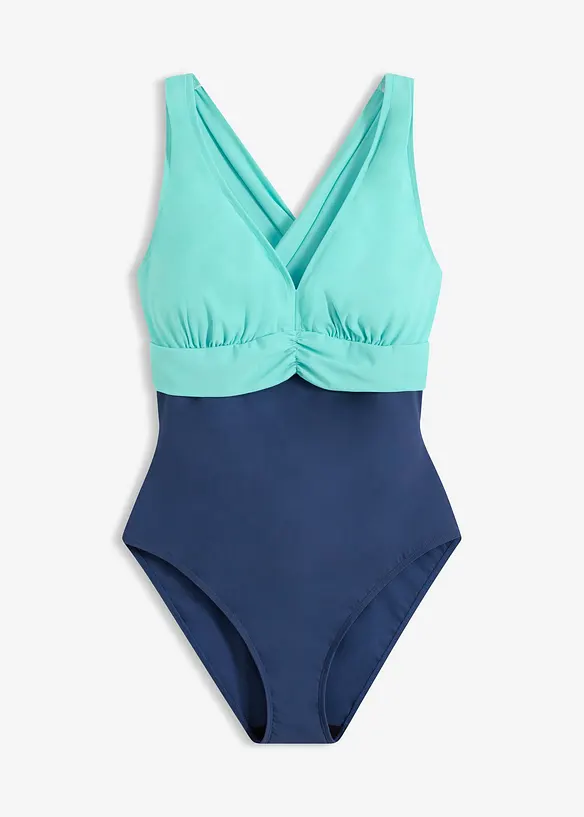 Shape-badedrakt med V-hals, lett formende, bonprix