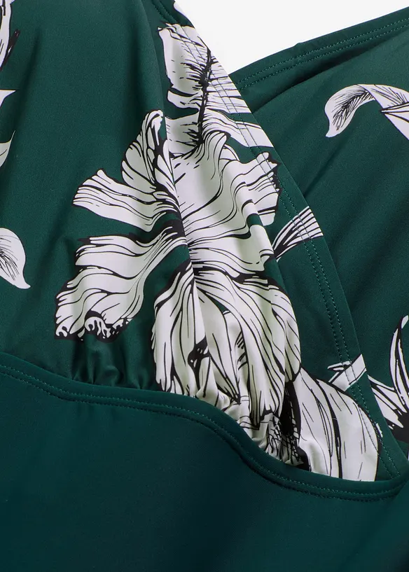 Shape-badedrakt med V-hals, lett formende, bonprix