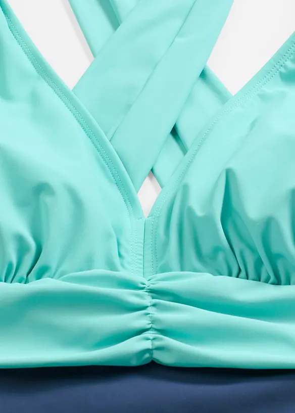 Shape-badedrakt med V-hals, lett formende, bonprix
