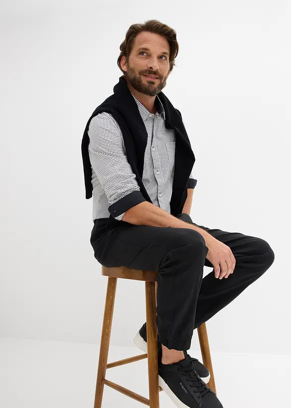 Relaxed fit-pull on-bukse med superstretch, Straight, bonprix