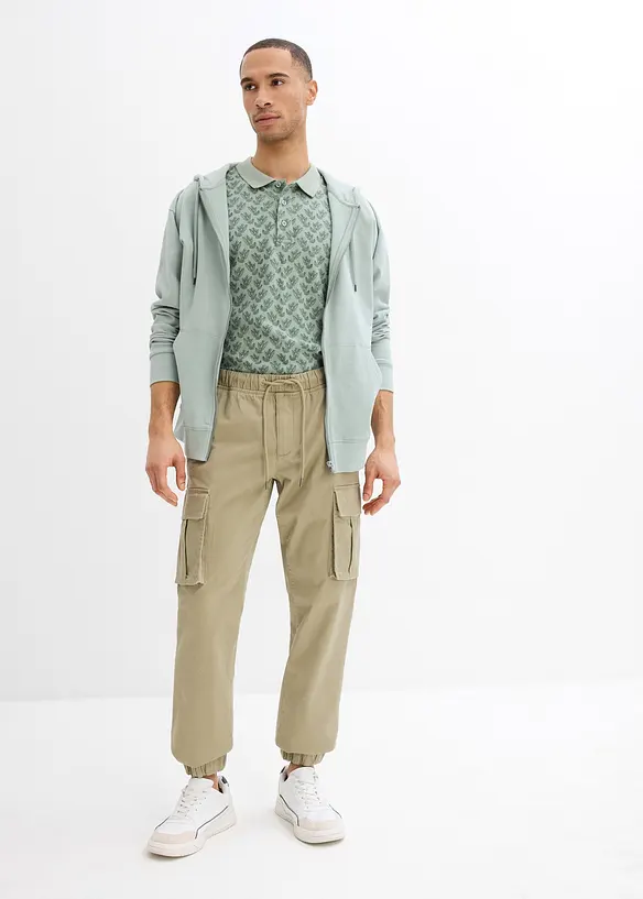 Pik&eacute;-poloskjorte i &oslash;kologisk bomull, bonprix