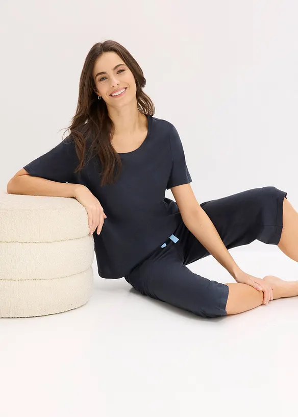 Pyjamas i myk viskosemiks, bonprix