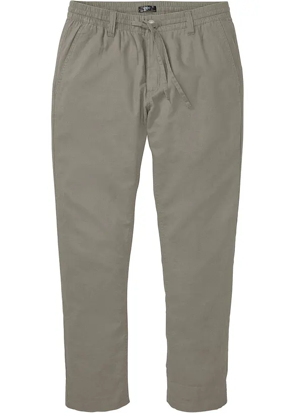 Regular Fit-chinos av luftig linmiks, Straight, bonprix