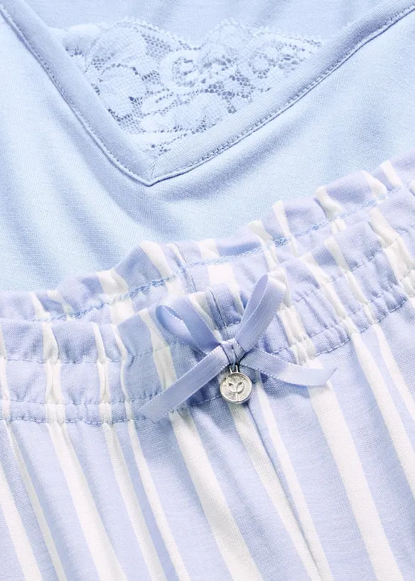 Pyjamas i myk viskose, bonprix