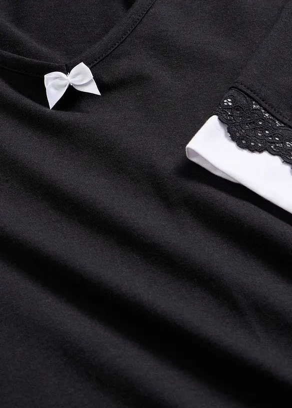 Kort pyjamas i myk viskosemiks, bonprix