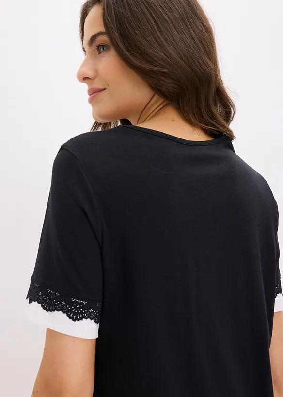 Kort pyjamas i myk viskosemiks, bonprix