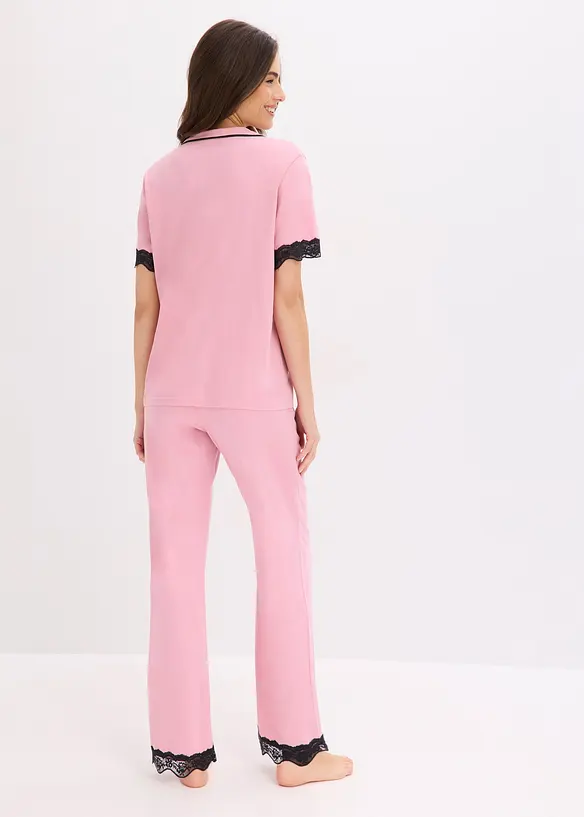 Pyjamas i myk viskosemiks, bonprix