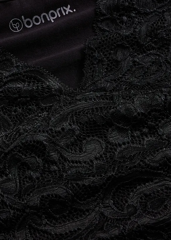 Nattkjole med blondebesetning, bonprix