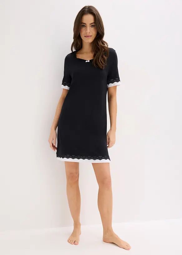 Nattkjole i myk viskosemiks, bonprix