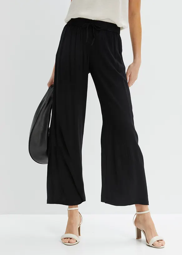 Slip on-bukse i viskose, bonprix