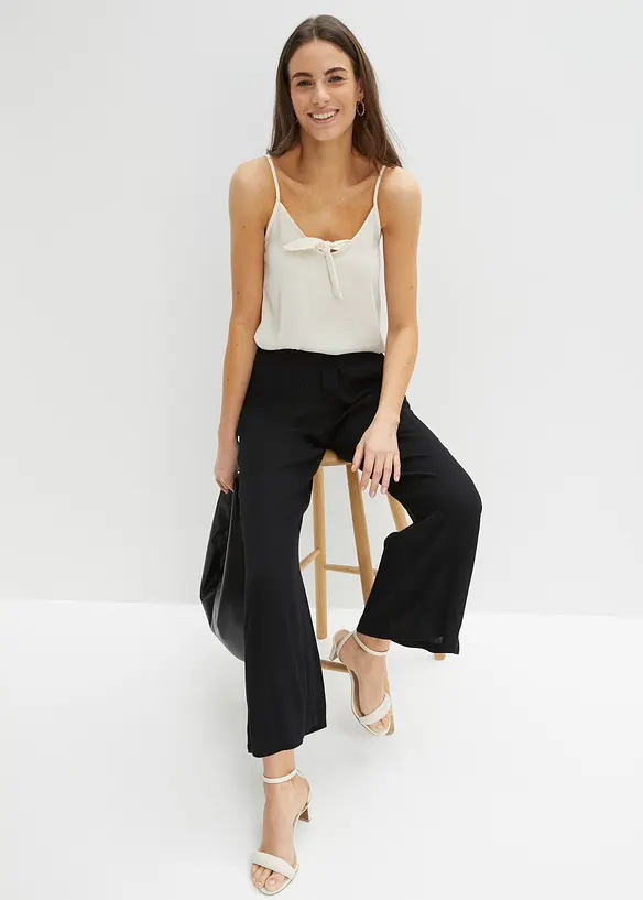 Slip on-bukse i viskose, bonprix
