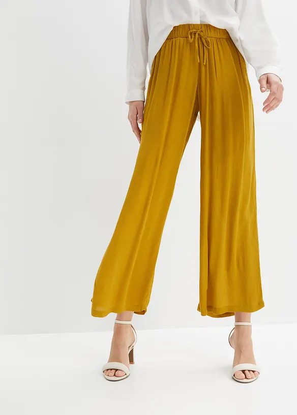 Slip on-bukse i viskose, bonprix