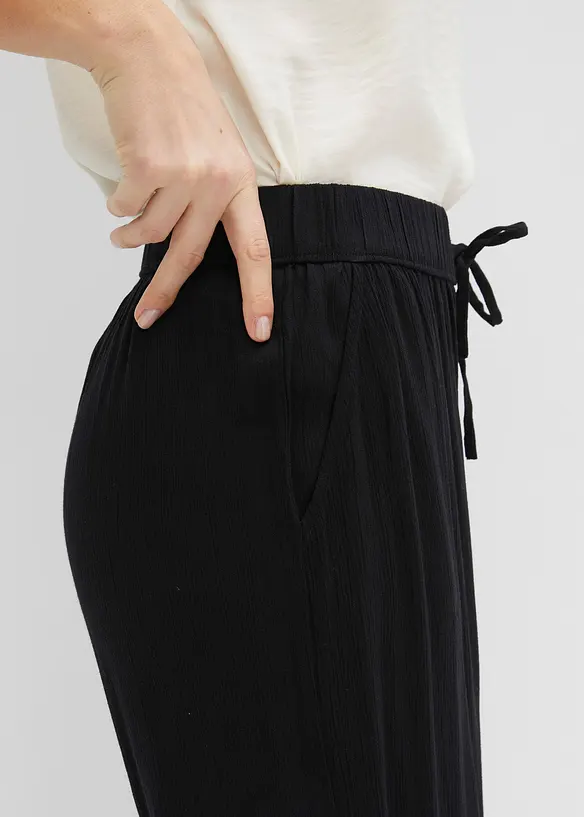 Slip on-bukse i viskose, bonprix