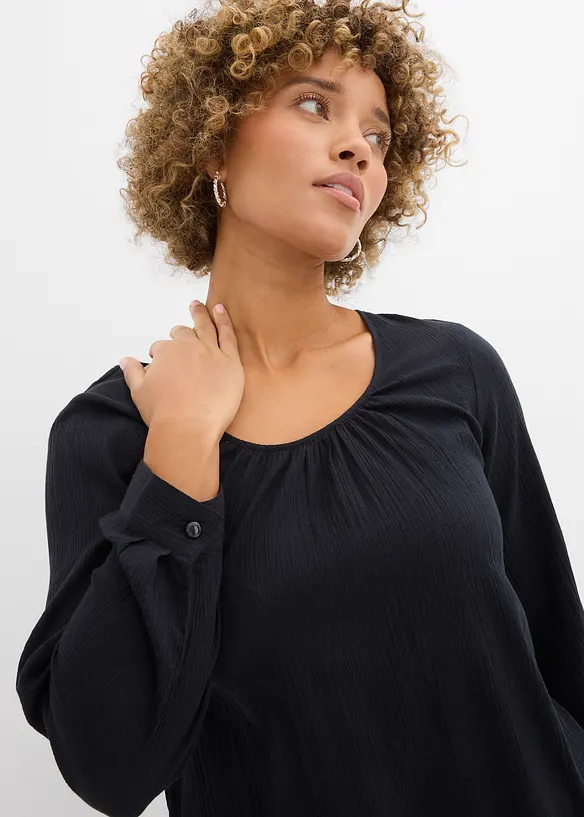 Lang tunika av bomull, bonprix