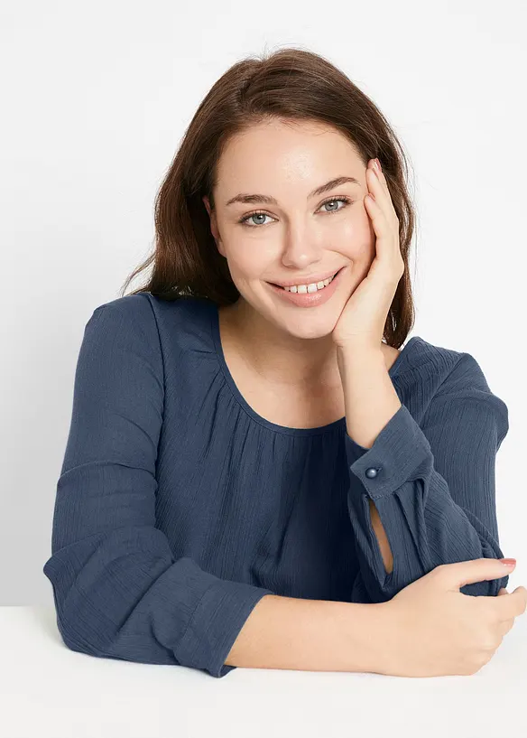 Lang tunika av bomull, bonprix