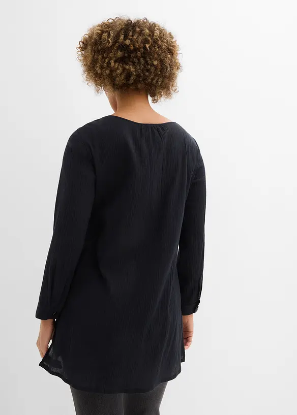 Lang tunika av bomull, bonprix