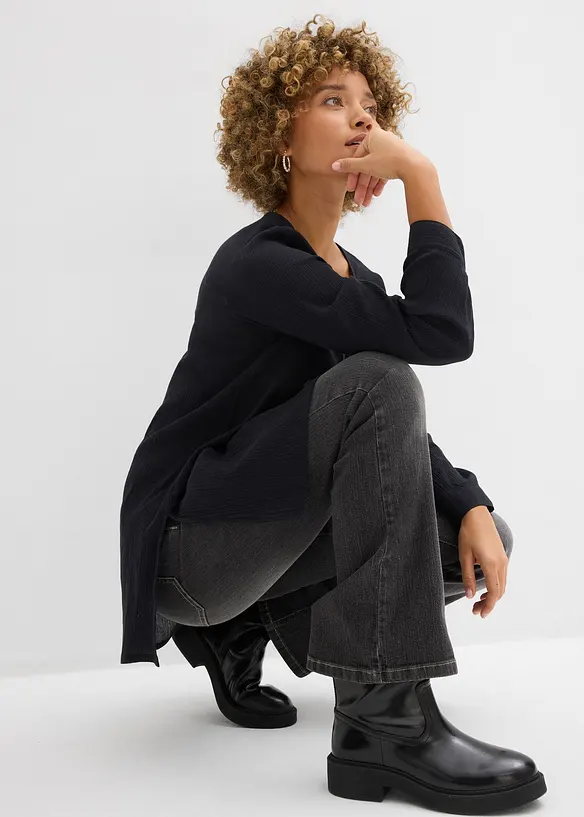 Lang tunika av bomull, bonprix