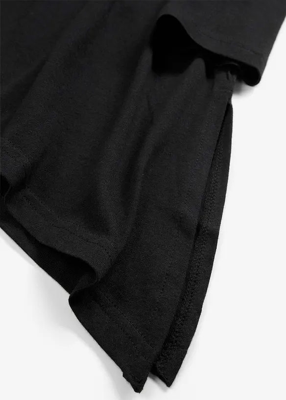 Lang topp i bomull med viskose, bonprix