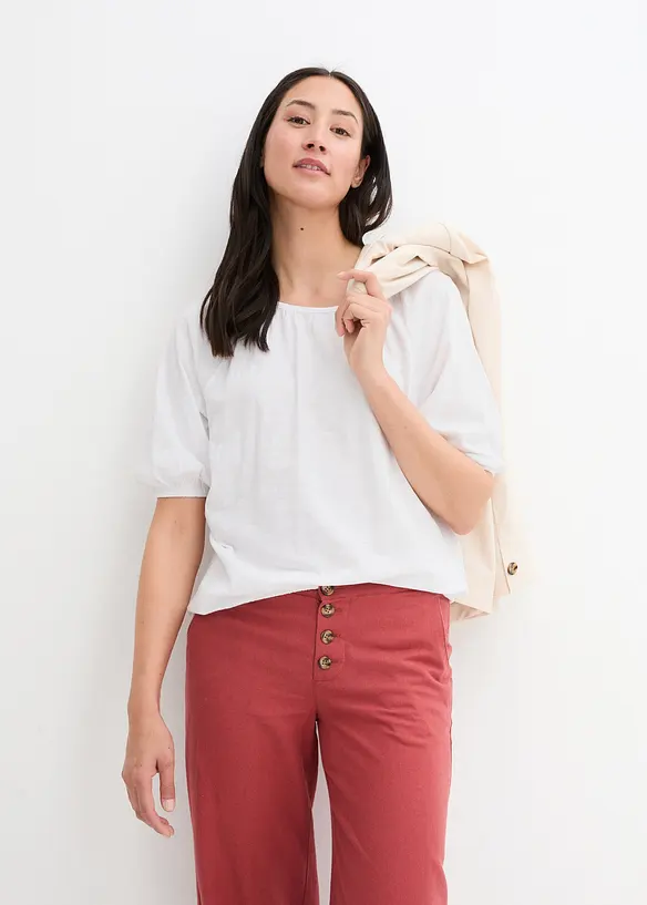 Topp i 100% &oslash;kologisk bomull, bonprix