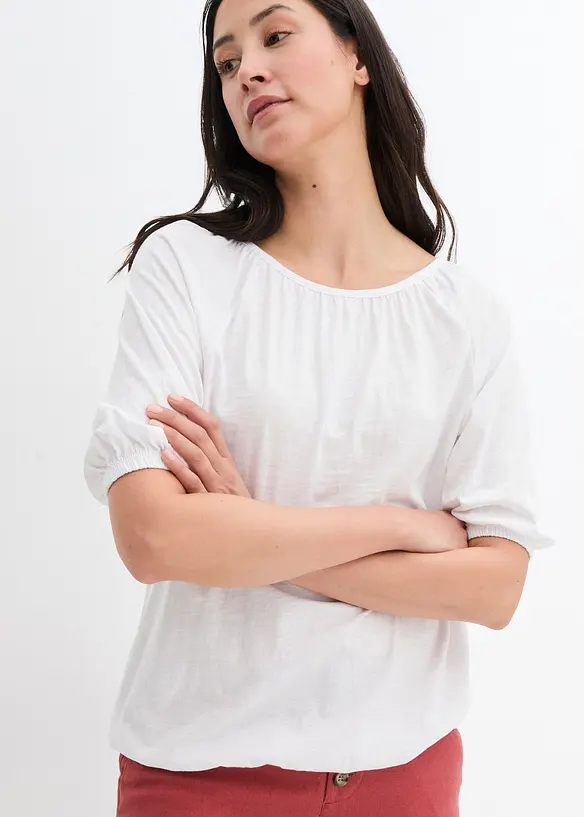 Topp i 100% &oslash;kologisk bomull, bonprix