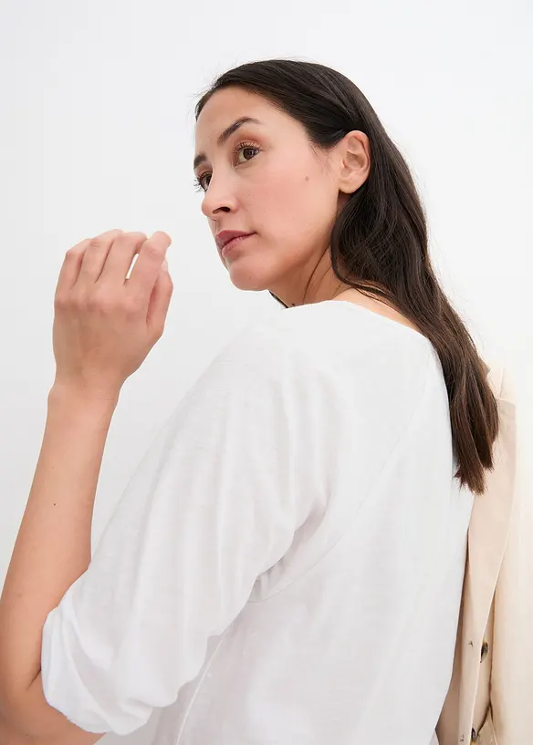 Topp i 100% &oslash;kologisk bomull, bonprix