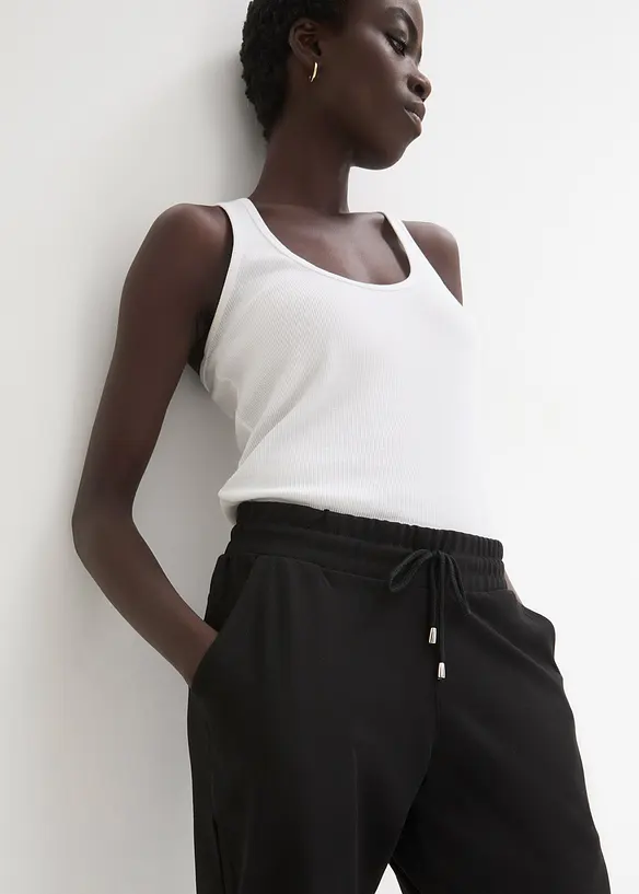 Pull on-bukse i viskosemiks, bonprix