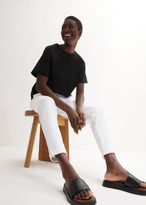 Pull on-bukse i viskosemiks, bonprix