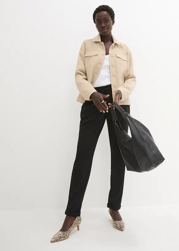 Pull on-bukse i viskosemiks, bonprix