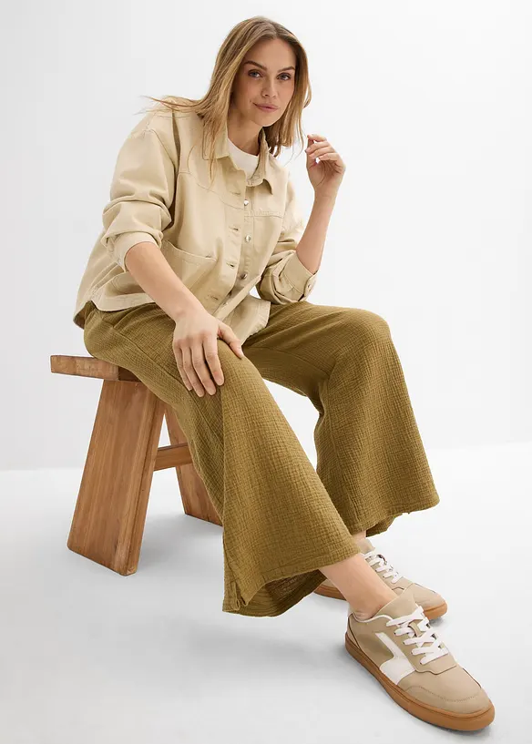 Vid bukse i musselin, bonprix