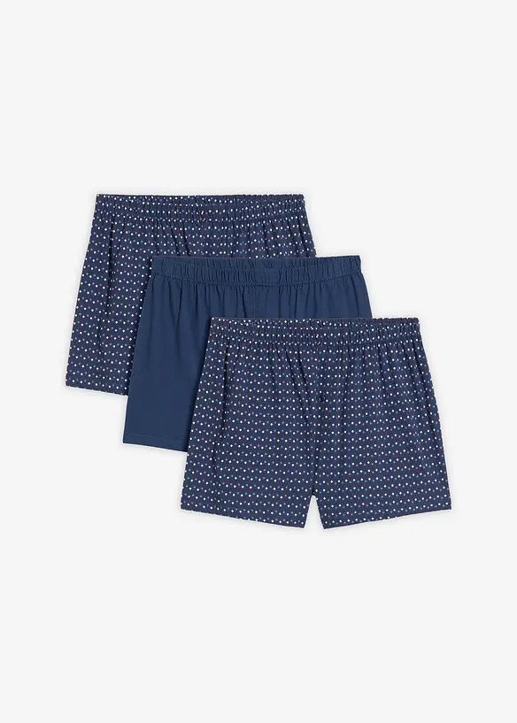 Boksershorts i vid modell med bomull (3-pack), bonprix