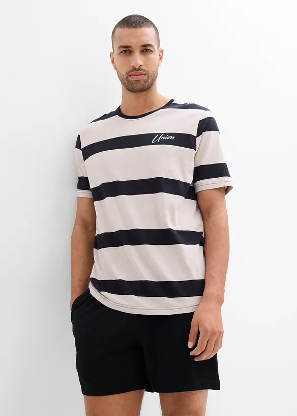 Kort pyjamas i bomull, bonprix