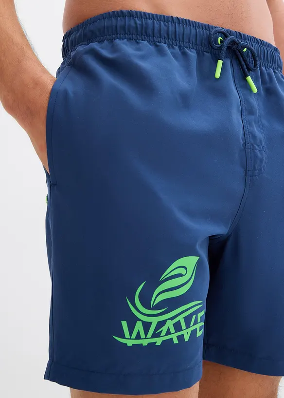 Badeshorts med trykk, bonprix