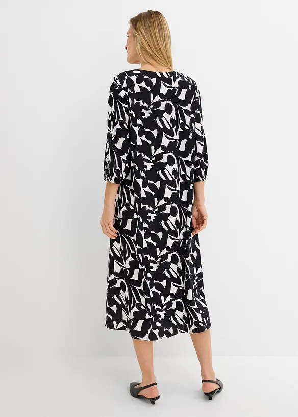 Maxikjole i lett viskose, bonprix