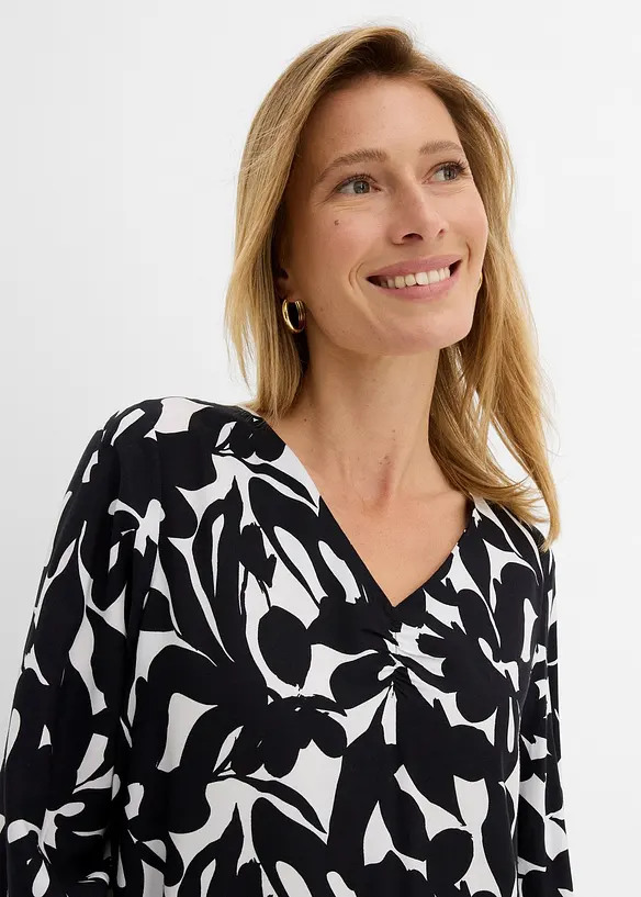 Maxikjole i lett viskose, bonprix