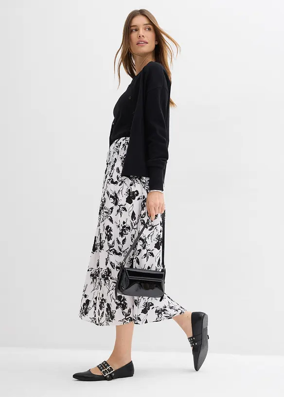 Midiskj&oslash;rt i myk viskose, bonprix