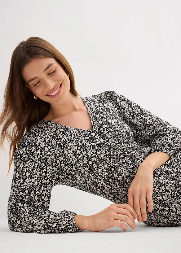 Jerseykjole i viskosemiks, bonprix