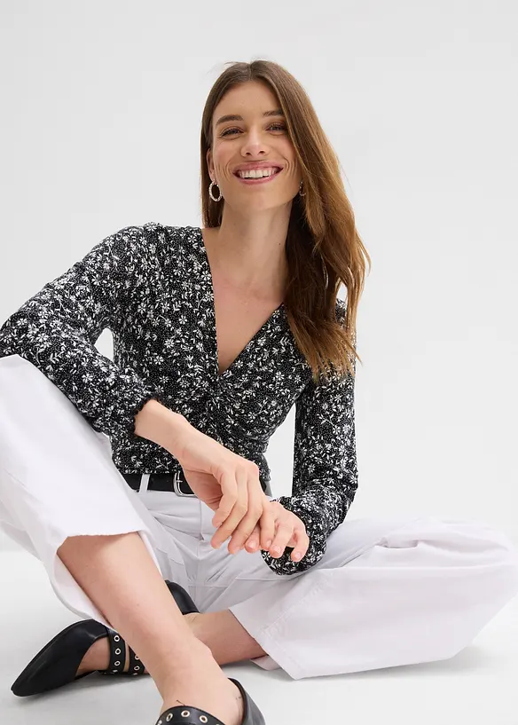 Topp i lett viskose, bonprix