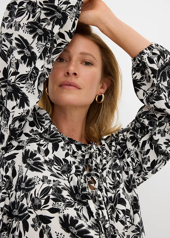 Lang tunika i viskose, bonprix