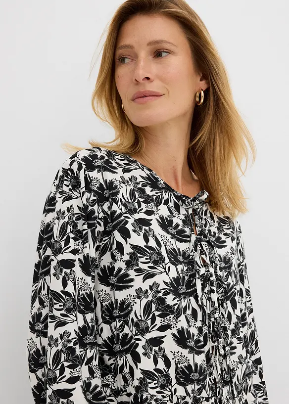 Lang tunika i viskose, bonprix