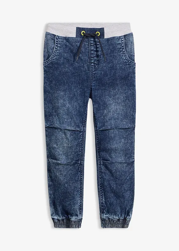 Regular Fit slip on-jeans med elastisk linning, bonprix