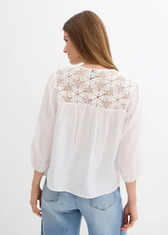 Bluse av lett viskose-miks, bonprix