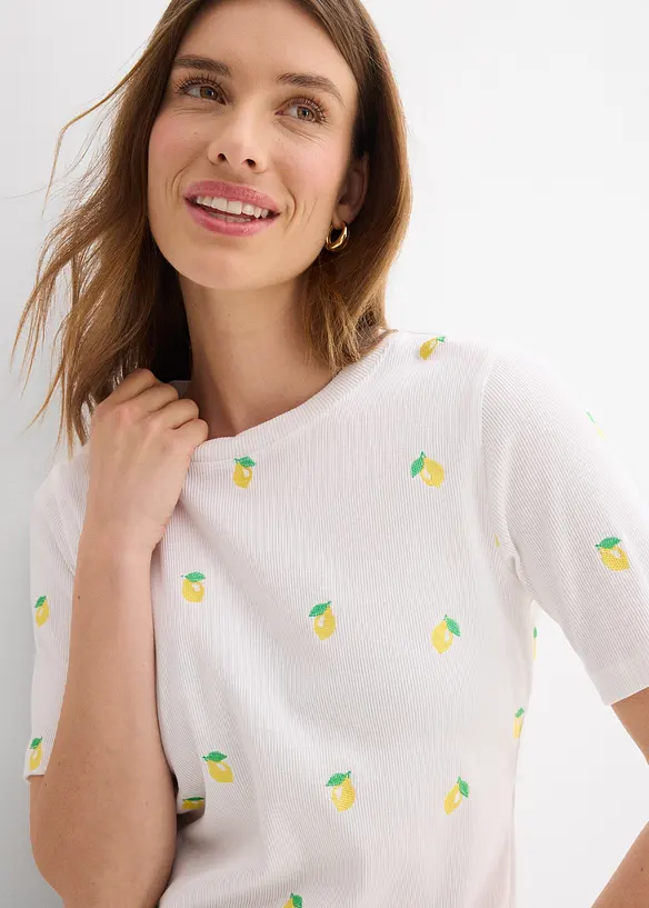 T-skjorte i 100% &oslash;kologisk bomull, bonprix