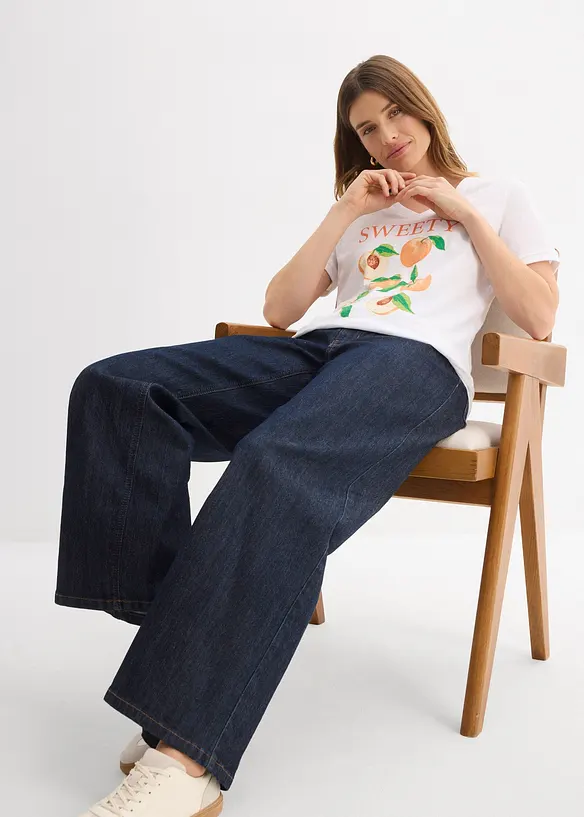 T-skjorte i 100% &oslash;kologisk bomull, bonprix